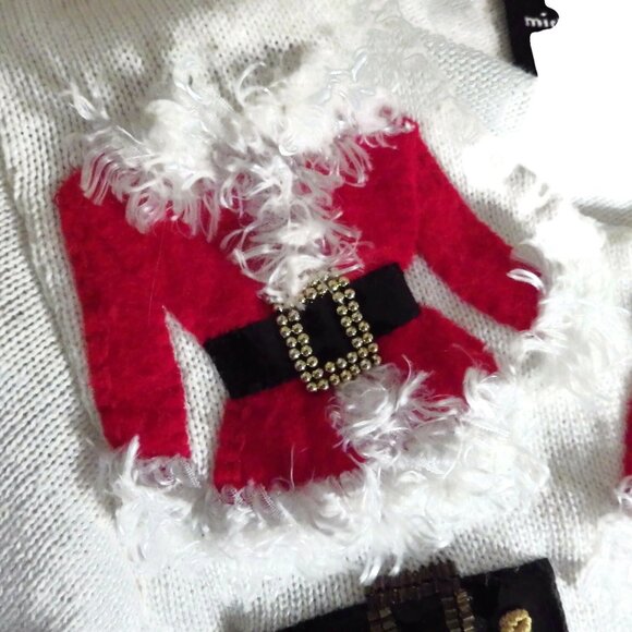 COPY - Michael Simon Embellished Christmas Sweater/ //Sexy Mrs. Santa - Picture 8 of 11